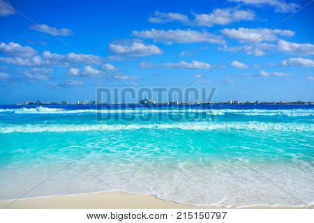 Cancun Puerto Juarez in Caribbean sea of Mexico