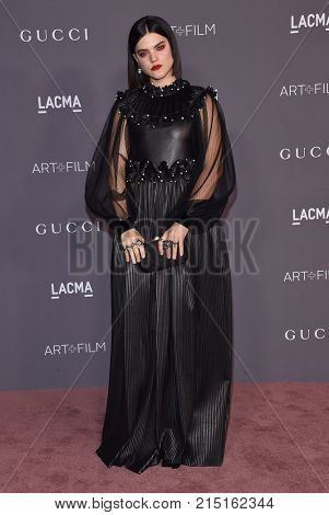 LOS ANGELES - NOV 04:  SoKo arrives for the 2017 LACMA Art + Film Gala on November 04, 2017 in Los Angeles, CA                