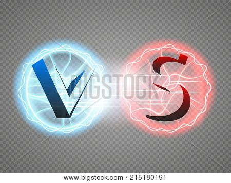 Versus Logo. VS Vector Letters Illustration. Competition Icon. Fight Symbol. Eps10