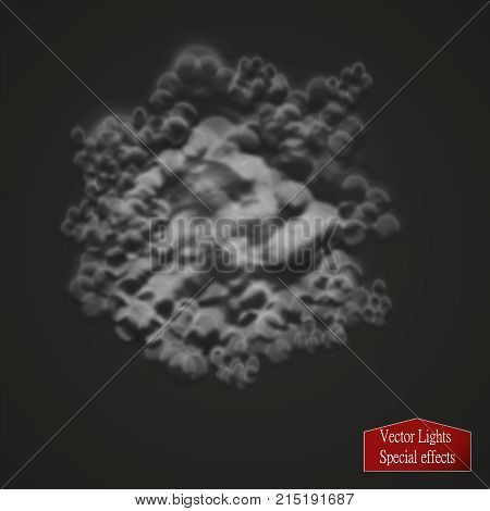 Fog Or Smoke Isolated Transparent Special Effect. White Vector Cloudiness, Mist Or Smog Background. 