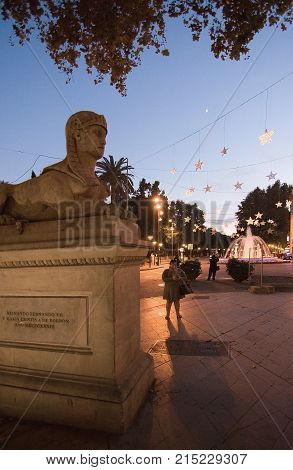 Christmas Holiday Lights In Palma