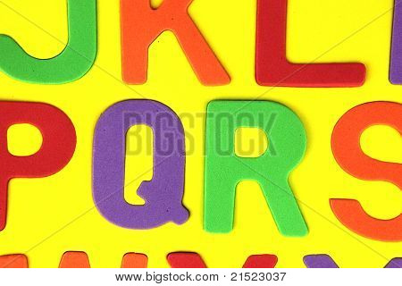 Fond de l'alphabet