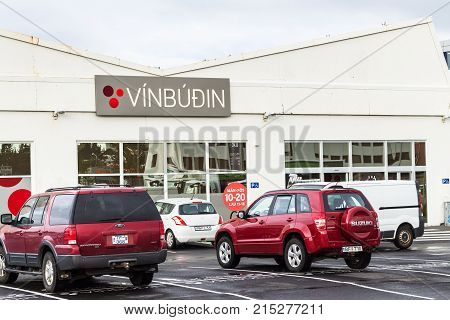 Vinbudin (state Wine Shop) In Reykjavik City
