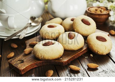 Nan Hathi.indian Traditional Cookies With Almonds
