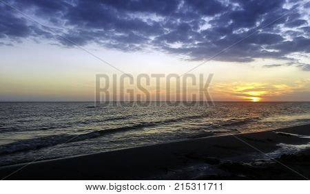 Sunset in Lubiatowo Baltic Sea - Poland
