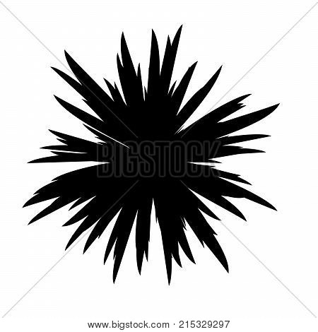 Black and White Flowers Silhouette, Spring and Valentines Day, Abstract Imprints Silhouettes of Meadow Chamomiles Artwork for Textiles, Fabrics