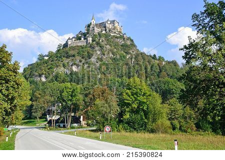View of Landskron Austria in summer time