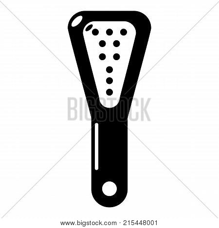 Hairbrush icon. Simple illustration of hairbrush vector icon for web