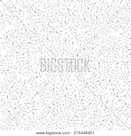 Confetti Seamless Pattern Isolated on White Background. Grey Pandom Particles Texture