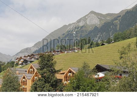 view of alpine mountains in northern Italy