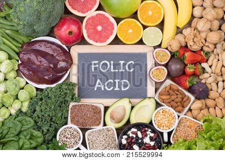 Food rich in folic acid