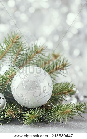 Silver Christmas Background