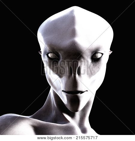 Digital 3D Illustration Of A Creepy Creature