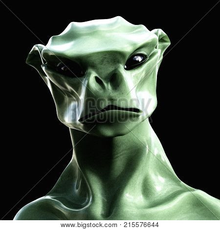 Digital 3D Illustration Of A Creepy Creature