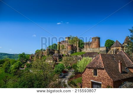Bretenoux Castelnau Medieval Castle, Lot, Quercy,dordogne France