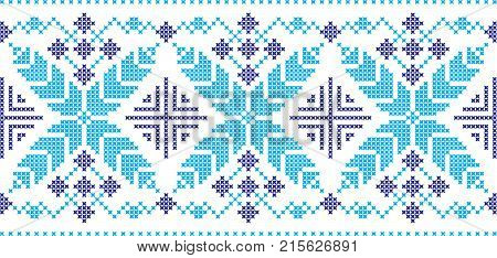 Embroidered Ukrainian And Russian National Pattern Cross