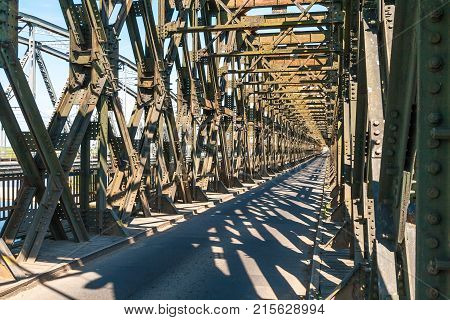 Old Bridge On The River Vistula In Tczew, Poland