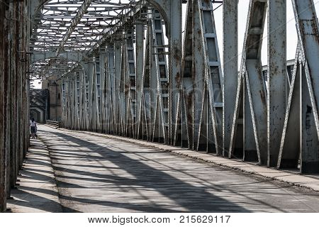 Old Bridge On The River Vistula In Tczew, Poland