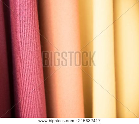 Color Palette Sample Of Leather Material.