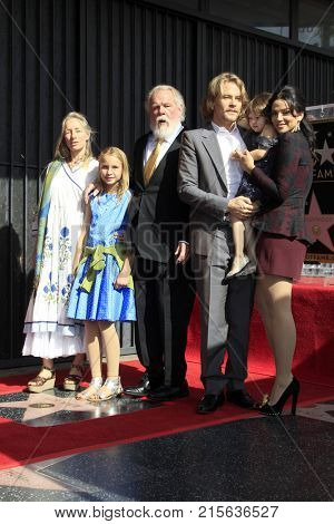 LOS ANGELES - NOV 20:  Clytie Lane, Sophie Lane Nolte, Nick Nolte, Brawley Nolte, Navi Rawat at the Nick Nolte Star Ceremony on the Hollywood Walk of Fame on November 20, 2017 in Hollywood, CA