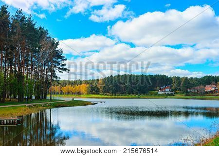 Druskonis Lake and the nature in Druskininkai Lithuania