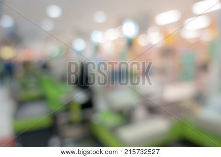 Abstrast Blurred background : Supermarket hypermarket
