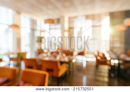 Abstrast Blurred background : restaurant cafe blur with bokeh