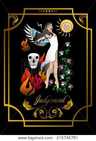 the illustration - card for tarot - the judgement.