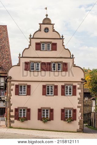 Village in front of the Monastery Maulbronn okt.19.2017