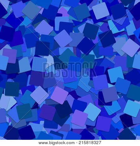 Seamless abstract geometrical square pattern background - vector design from rotated blue squares with shadow effect