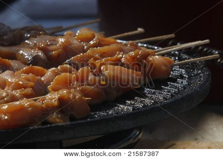 Pinchos morunos a la parrilla