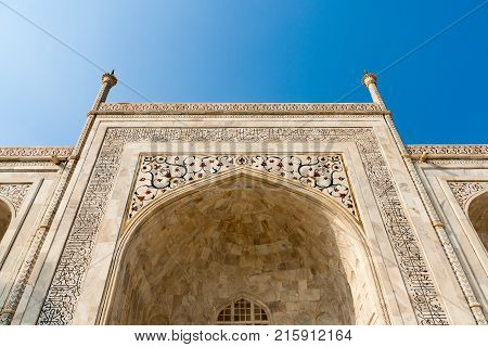 The Taj Mahal Is An Ivory-white Marble Mausoleum In India