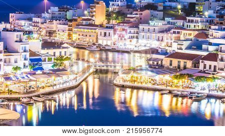 Agios Nikolaos Crete Greece. 
