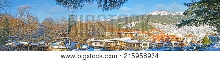 Panorama Of Winter Metsovo, Greece