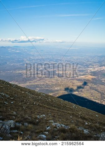 Landscape around mountain Rtanj on a sunny day, central Serbia