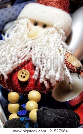 little soft Christmas toy santa claus new year