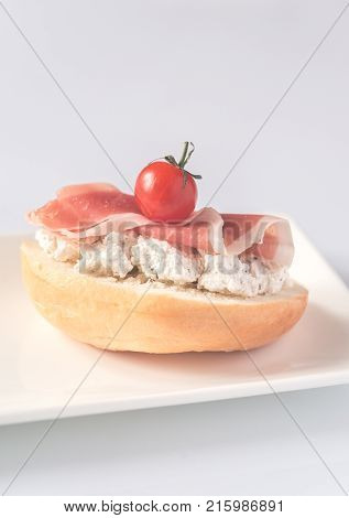 Toast With Robiola And Prosciutto