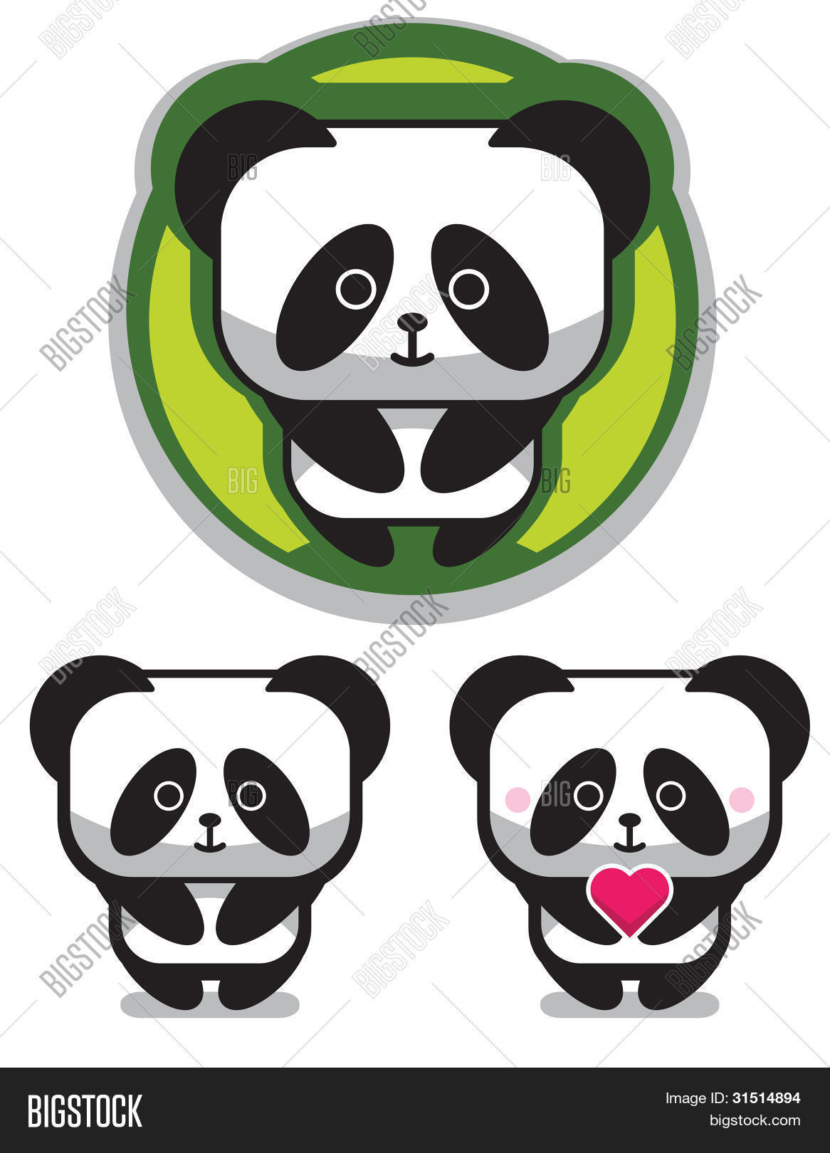 Panda Vector & Photo (Free Trial) | Bigstock