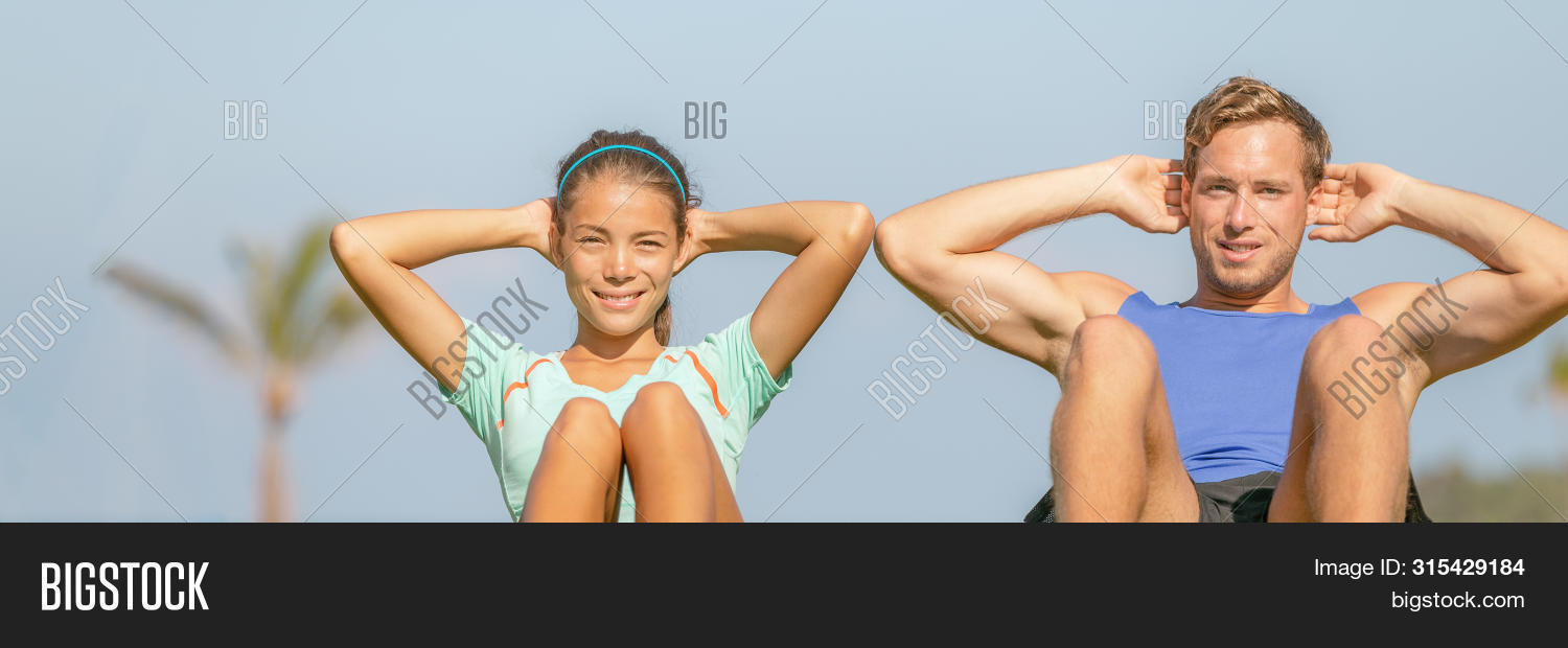 Fit Couple Training Image Photo Free Trial Bigstock