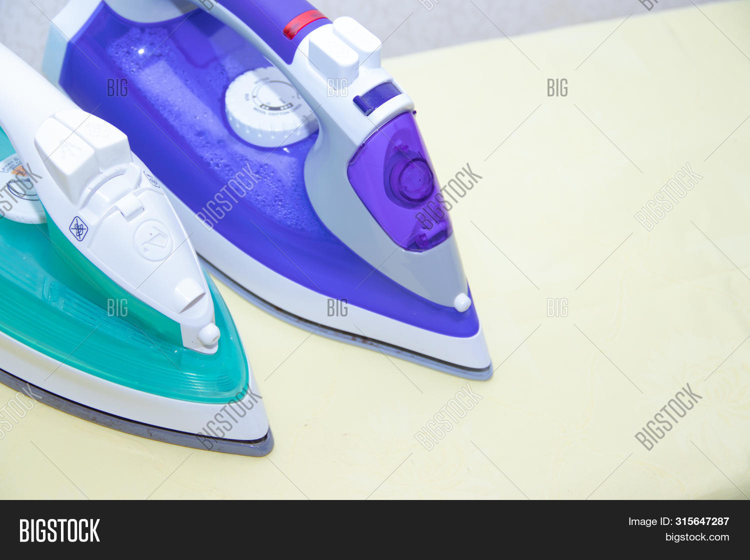 Two Irons On Ironing Image & Photo (Free Trial) Bigstock