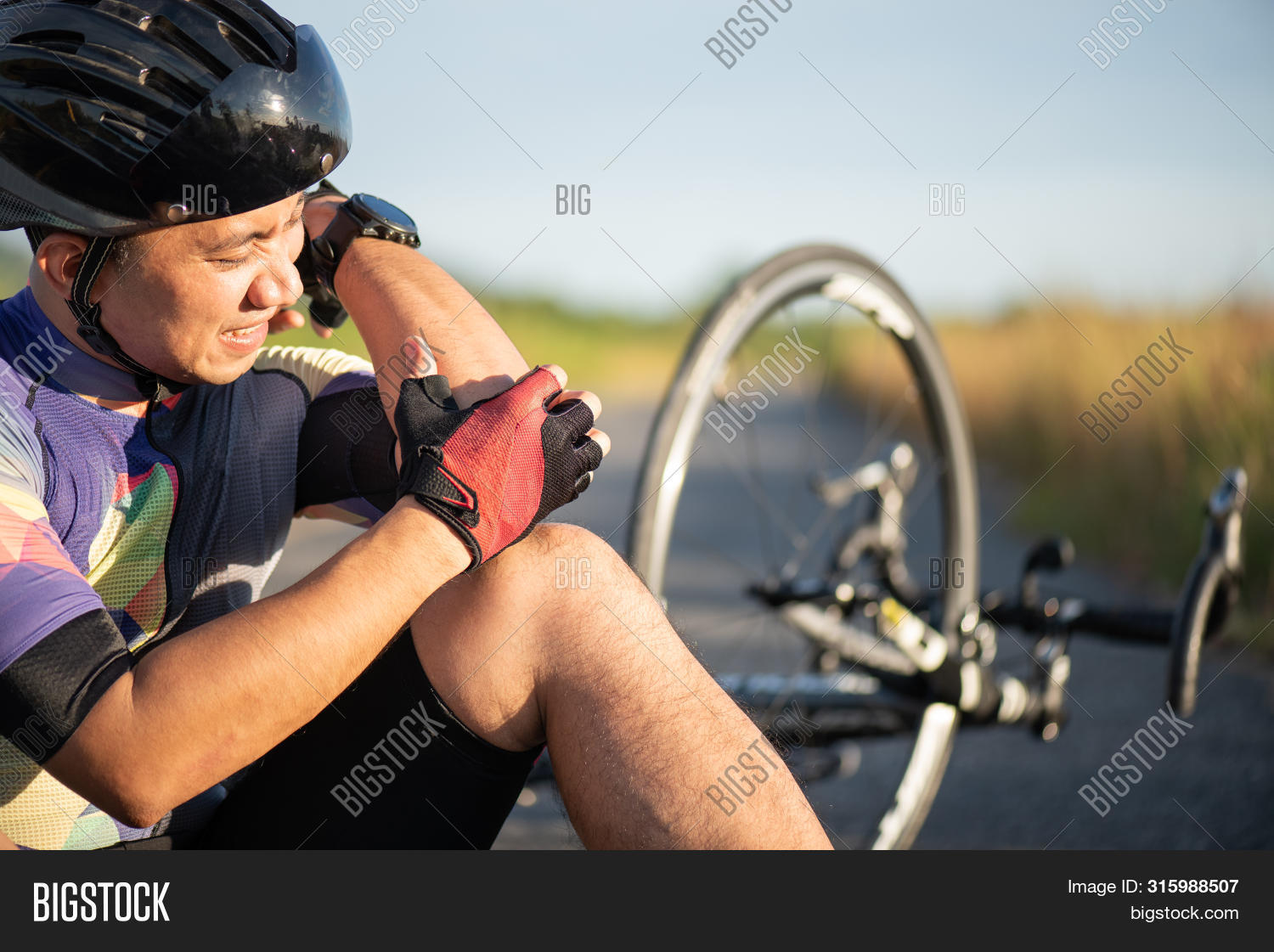 Bike Injuries. Man Image & Photo (Free Trial) Bigstock