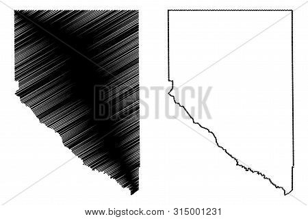 Hudspeth County, Texas (counties In Texas, United States Of America,usa, U.s., Us) Map Vector Illust