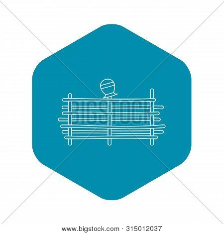 Palisade Icon. Outline Illustration Of Palisade Icon For Web
