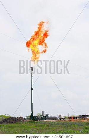 Flare Gas naturale Burning