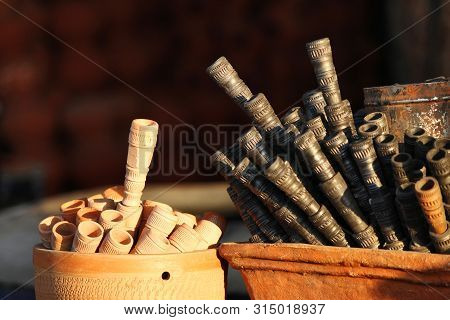 Chillum Or Tobacco Pipes For Sale On Street, Pune, Maharashtra.