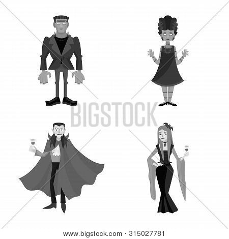 Isolated Object Of Consternation And Horror Symbol. Set Of Consternation And Hell Stock Vector Illus