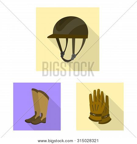 Isolated Object Of Track And Racing Sign. Collection Of Track And Riding Vector Icon For Stock.