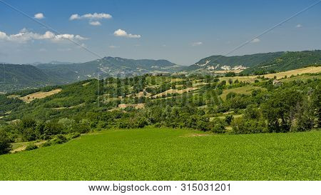 Passo Del Penice, Pavia, Lombardy, Italy: Mountaain Landscape At Late Spring (june)