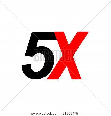 5x Sign Icon. Faster Symbol . Template For Your Design