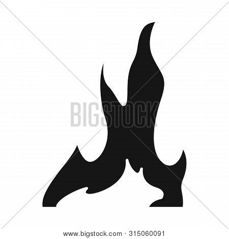 Vector Illustration Of Bonfire And Ignite Sign. Collection Of Bonfire And Temperature Stock Vector I